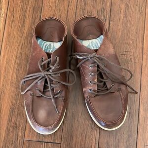 Men's Brown Leather OluKai Nalukai Shoes
